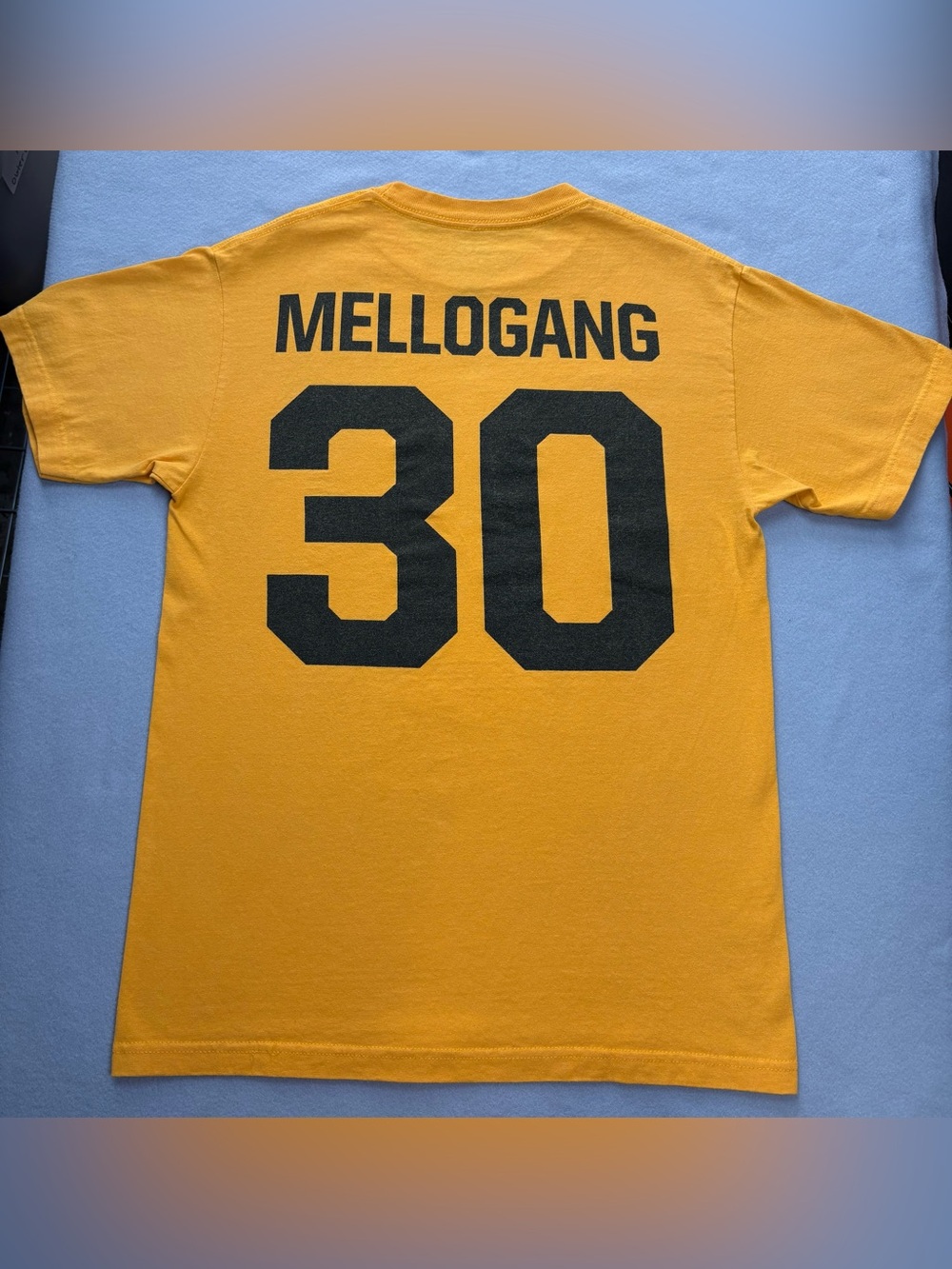 Mellogang Marshmello 30 Graphic T-Shirt Men’s Medium Yellow Front & Back Logo Te